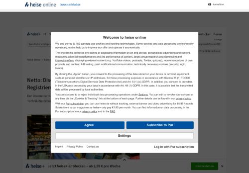 Vorschaubild Netto: Discounter führt 