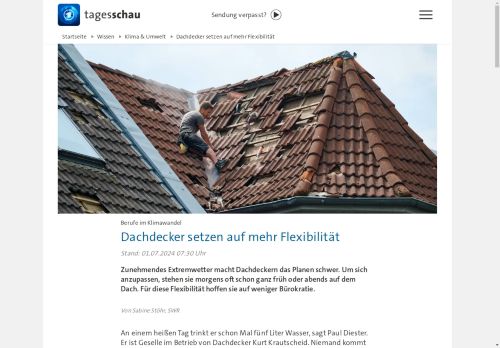 Vorschaubild Dachdecker setzen auf mehr Flexibilität