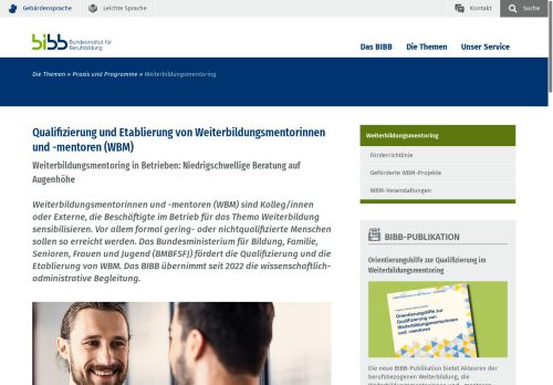 Vorschaubild Weiterbildungspersonal qualifizieren - Weiterbildungsmentoren