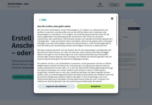 Vorschaubild Bewerbungsschreiben und Lebenslauf als PDF + Druckvorlage