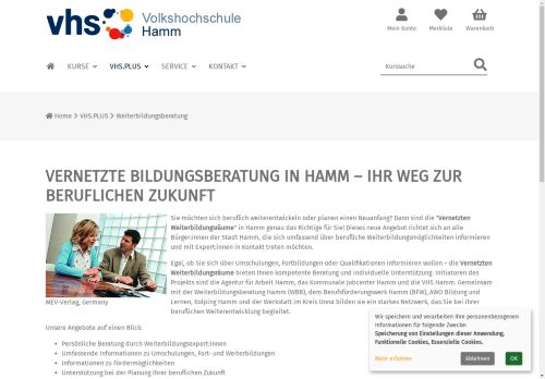 Vorschaubild Weiterbildungsberatung - Vernetzte Bildungsberatung in Hamm - Ihr Weg zur beruflichen Zukunft