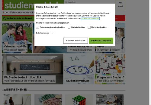Vorschaubild Der offizielle Studienführer für Deutschland
