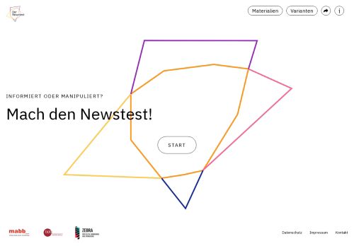 Vorschaubild Mach den digitalen Nachrichtentest - Medienanstalt Berlin Brandenburg (mabb)