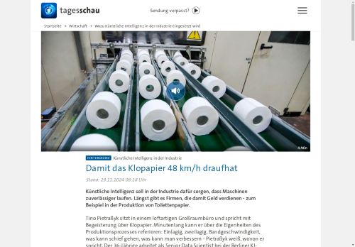 Vorschaubild Wozu Künstliche Intelligenz in der Industrie eingesetzt wird