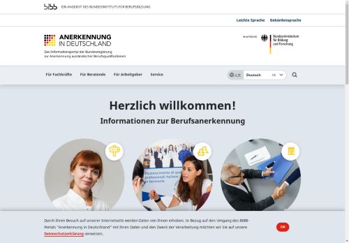 Vorschaubild Anerkennungsportal