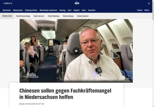 Vorschaubild Chinesen sollen gegen Fachkräftemangel in Niedersachsen helfen | NDR.de - Nachrichten - Niedersachsen