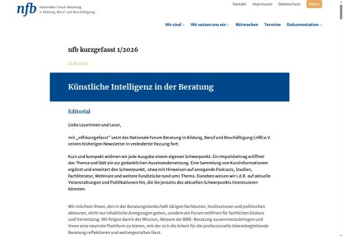 Vorschaubild Künstliche Intelligenz in der Beratung