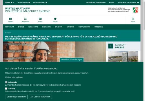 Vorschaubild Meistergründungsprämie NRW: Land erweitert Förderung für Existenzgründungen und Betriebsübernahmen im Handwerk