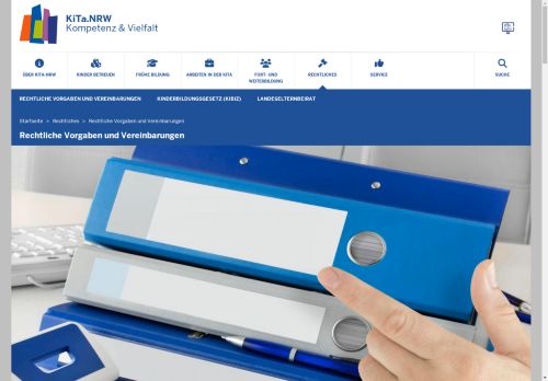 Vorschaubild Rechtliche Vorgaben und Vereinbarungen | KiTa-Portal NRW