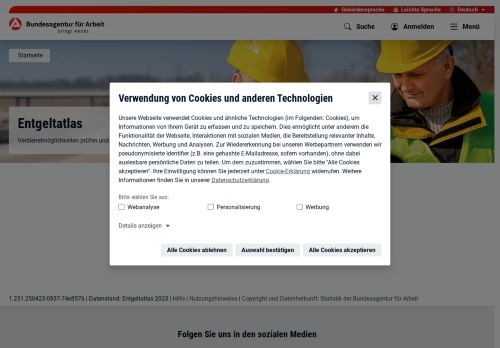 Vorschaubild Entgeltatlas