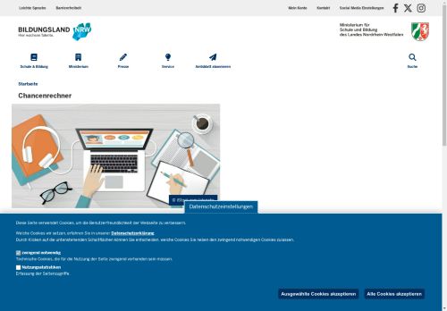 Vorschaubild Chancenrechner LehrerIn/Lehramt