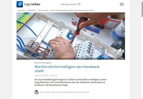 Vorschaubild Neues Ausbildungsjahr beginnt: Wie KI das Handwerk stärkt