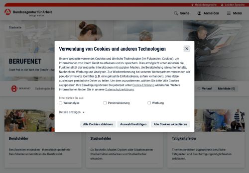 Vorschaubild BERUFENET